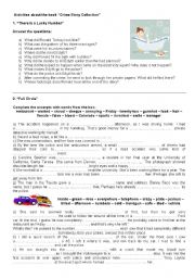 English Worksheet: Crime Story - Book