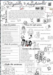 English Worksheet: Dylans penfriend