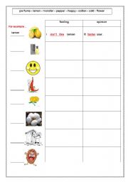 English worksheet: FEELINGS & OPINIONS