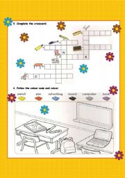 English Worksheet: School Objects - Part 2