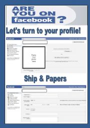 English Worksheet: Lets turn to your profile! 