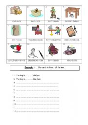 prepositions of place