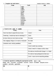 English Worksheet: bac revision