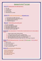 general grammar revision ( 14 exercises :.3pages fully editable)