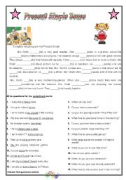 English Worksheet: PRESENT SIMPLE