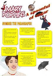 English Worksheet: Mary Poppins - A spoonful of sugar