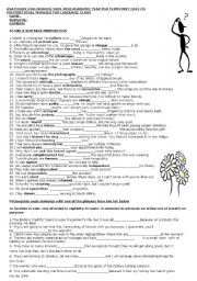 English Worksheet: Exercises on prepositional phrases