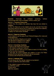 English worksheet: halloween