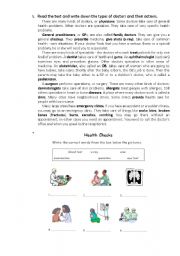 English Worksheet: Health part 2