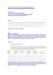 English Worksheet: Movie Into the Wild part 2