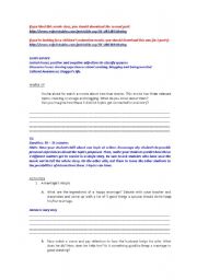 English Worksheet: Movie Julie and Julia part 1