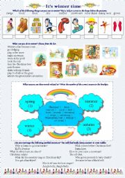 English Worksheet: Its winter time