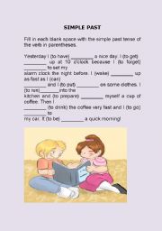 English Worksheet: Simple Past