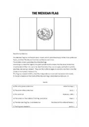 English worksheet: The Mexican Flag