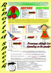 English Worksheet: REPORTED SPEECH (Part 5)