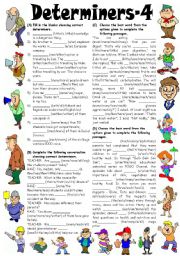 English Worksheet: Exercises on LITTLE, A LITTLE, THE LITTLE, A, AN, THE, ONE, OTHER, ANOTHER, FEW, A FEW, THE FEW, MUCH, MORE, MANY, EACH, EVERY, BOTH, ALL, EITHER, NEITHER, SOME, ANY (Editable with Key)