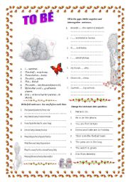 English Worksheet: To be