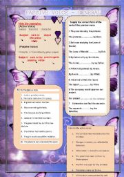 English Worksheet: Passive voice