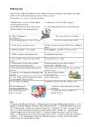 English Worksheet:  Participles expressing time and reason 