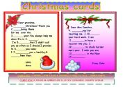 English Worksheet: Christmas cards