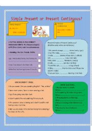 Simple Present or Present Continuous?