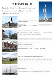 English Worksheet: Portsmouth