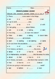 General grammar revision