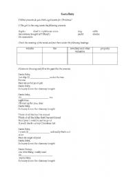 English Worksheet: Santa Baby