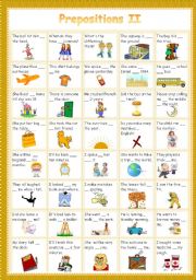 English Worksheet: prepositions 2