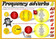 FREQUENCY ADVERBS + ROUTINES