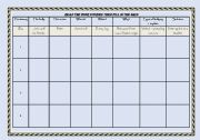 English Worksheet: Bullying - reading comprehension grid