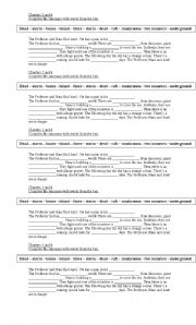 English Worksheet: Journey to the center of the Earth Activities chapters 5 & 6