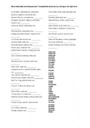 English Worksheet: Nationalities