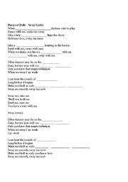 English worksheet: fill in the blanks songs for elementary students