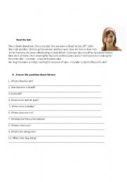 English worksheet: Worksheet