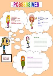 English Worksheet: POSSESSIVES