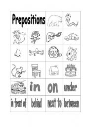 Prepositions of place