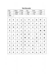 English worksheet: Vocabulary