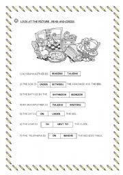 English worksheet: Circle the correct option