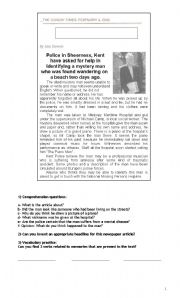 English Worksheet: Losing your memory