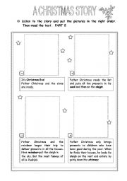 English Worksheet: A Christmas Story - Part 2