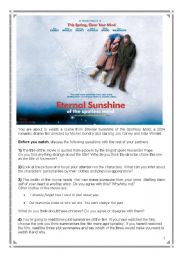 English Worksheet: Eternal Sunshine of the Spotless Mind
