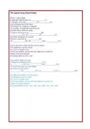 English worksheet: Song - The logical song