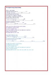 English Worksheet: Song - The logical song