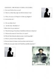 English Worksheet: questons about the reader Sherlock Holmes