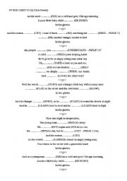 English Worksheet: In the Ghetto