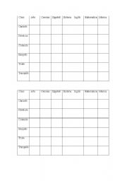 English Worksheet: class survery