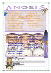 English Worksheet: Angels