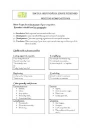 English Worksheet: Writing Compositions