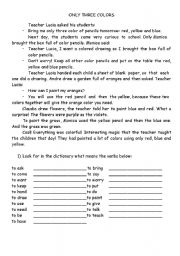 English worksheet: READING 